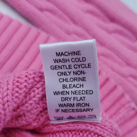 Lilly Pulitzer Pink Crew Neck Cable Knit Sweater - Picture 6 of 12